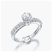 Side Stone TRing & Classic Six 0.5ct