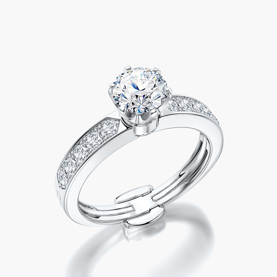 Channel Set TRing & Classic Six 0.7ct