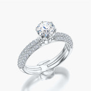 Pave Dome TRing & Classic Six 0.7ct