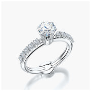 Side Stone TRing & Classic Six 0.7ct
