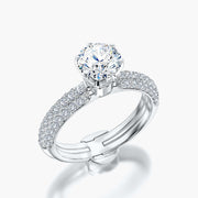 Pave Dome TRing & Classic Six 1.0ct
