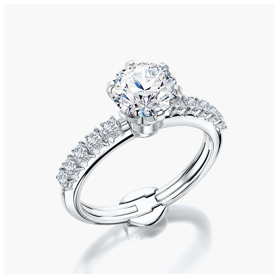 Side Stone TRing & Classic Six 1.5ct