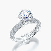 Pave Dome TRing & Classic Six 2.08ct
