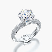 Pave TRing & Classic Six 2.08ct