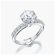 Side Stone TRing & Classic Six 2.08ct