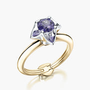 Classic ring & Charm The Tanzanite flower