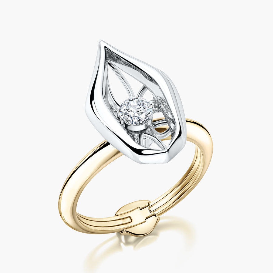 Classic ring & Charm Dancing Diamond
