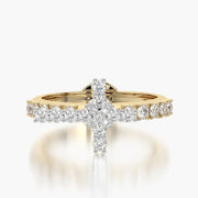 Side Stone ring & Charm Amulet Cross