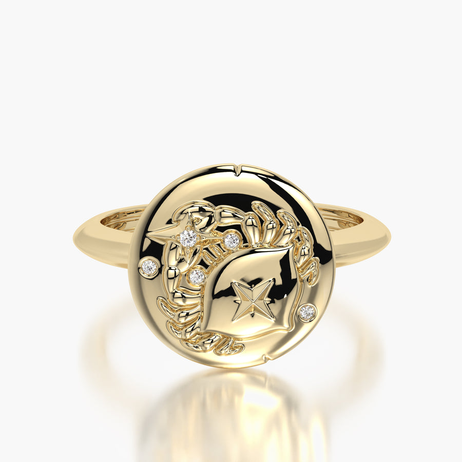 Classic Ring & Charm Scorpio