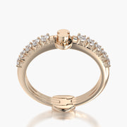 Side stone ring