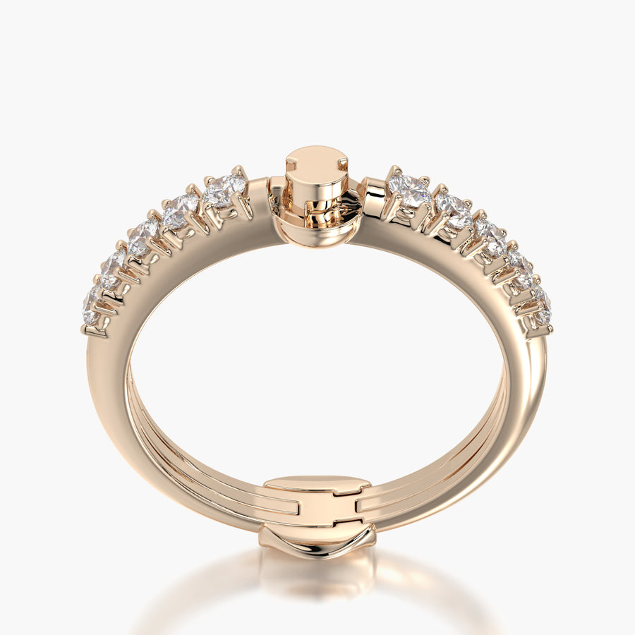 Side stone ring