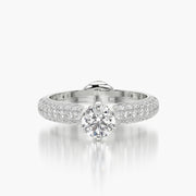 Pave Dome TRing & Classic Six 0.5ct