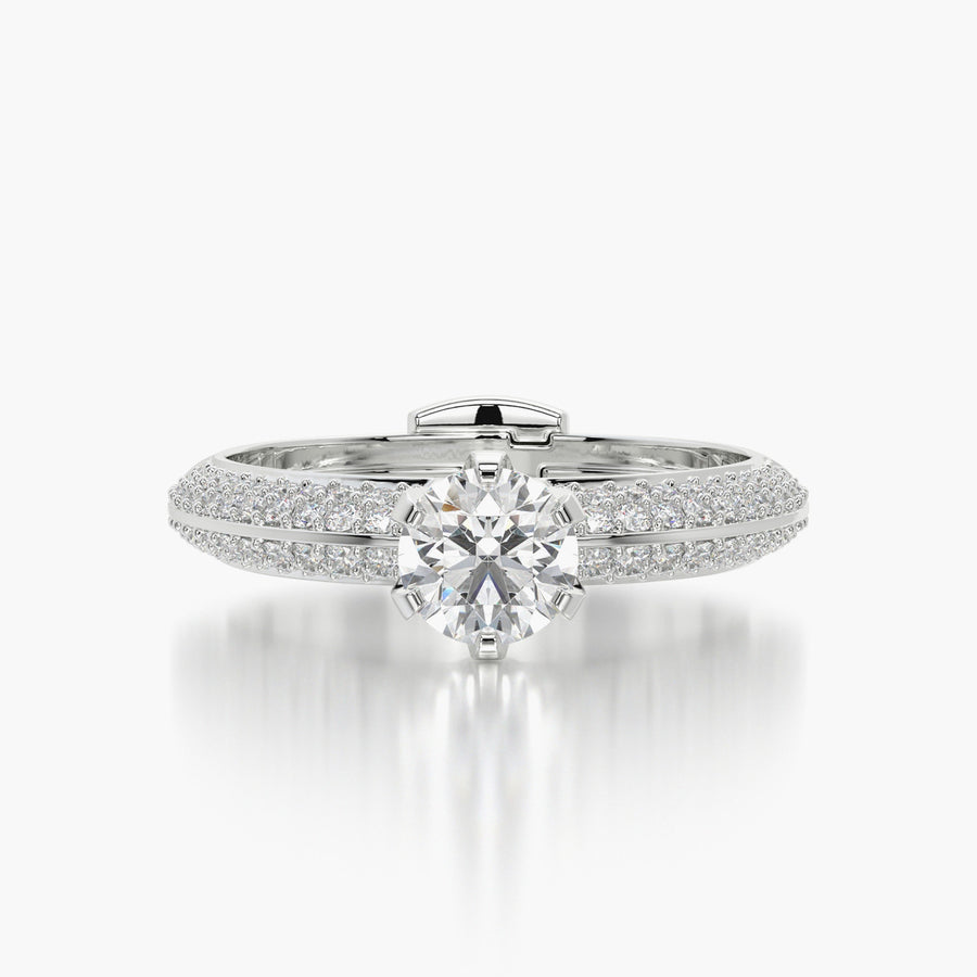 Pave TRing & Classic Six 0.5ct