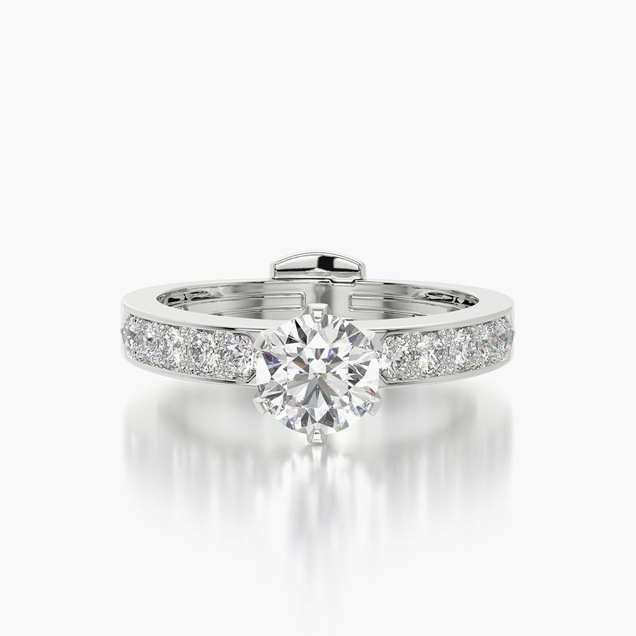 Channel Set TRing & Classic Six 0.7ct