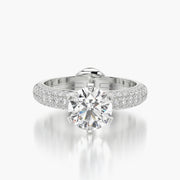 Pave Dome TRing & Classic Six 1.5ct