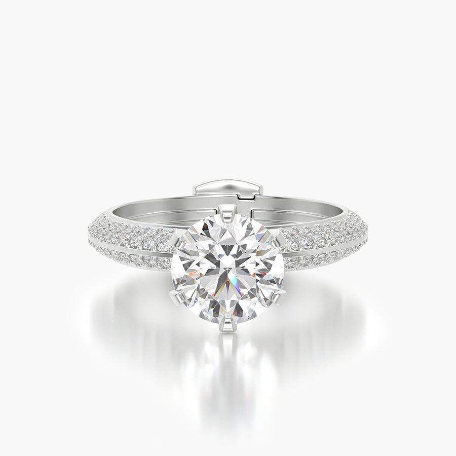 Pave TRing & Classic Six 1.5ct