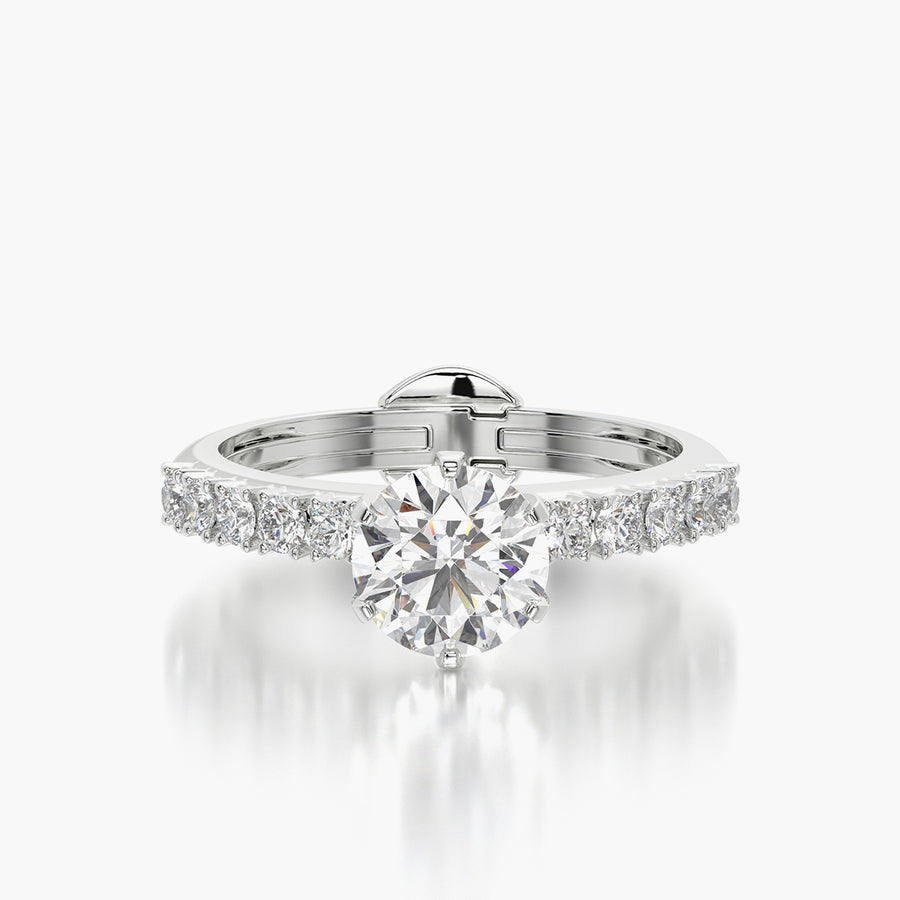 Side Stone TRing & Classic Six 1.5ct