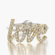 Classic ring & Charm Love
