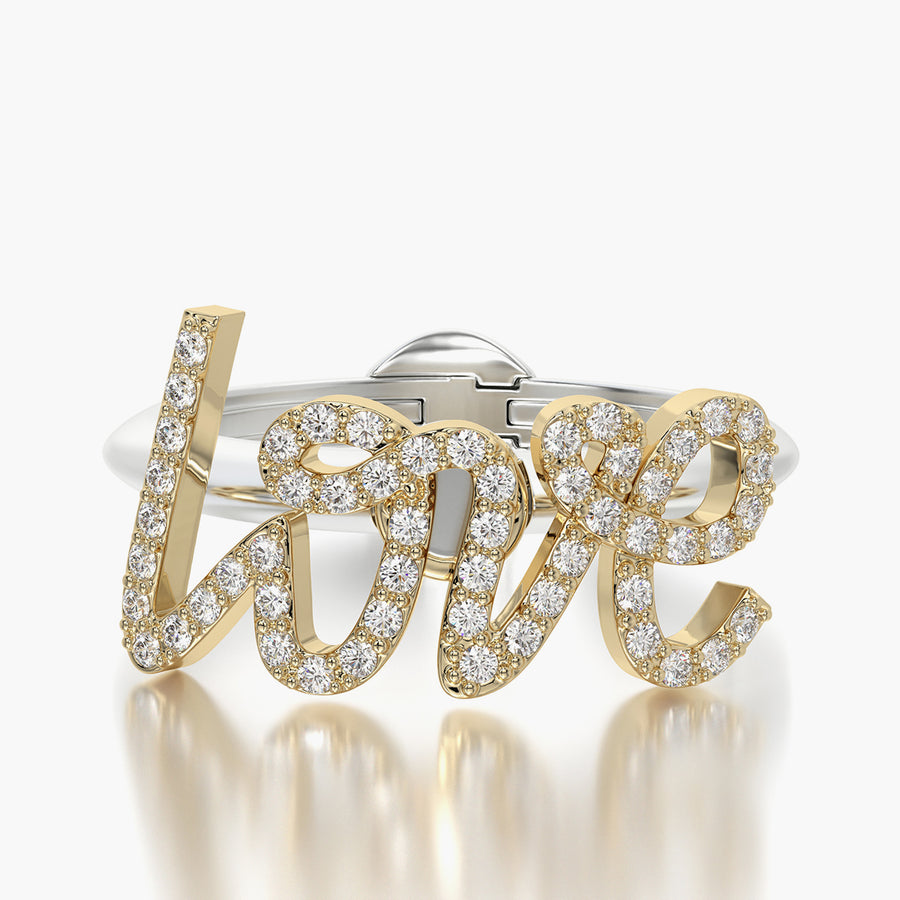 Classic ring & Charm Love