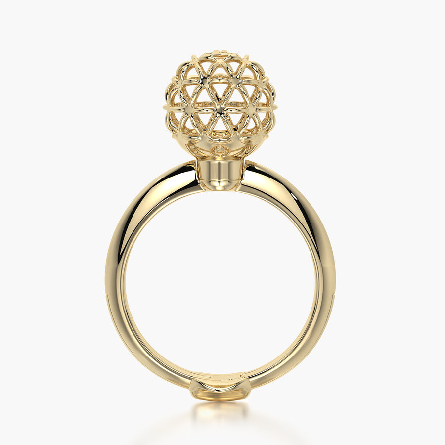 Classic ring & Charm Sun Core