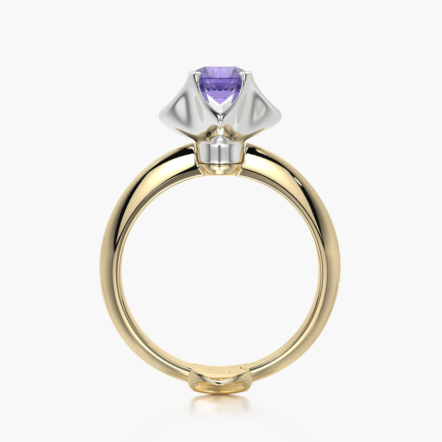 Classic ring & Charm The Tanzanite flower