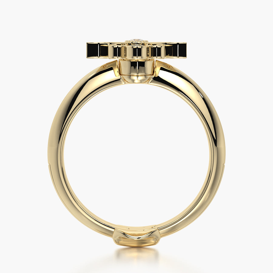 Classic ring & Charm Hand