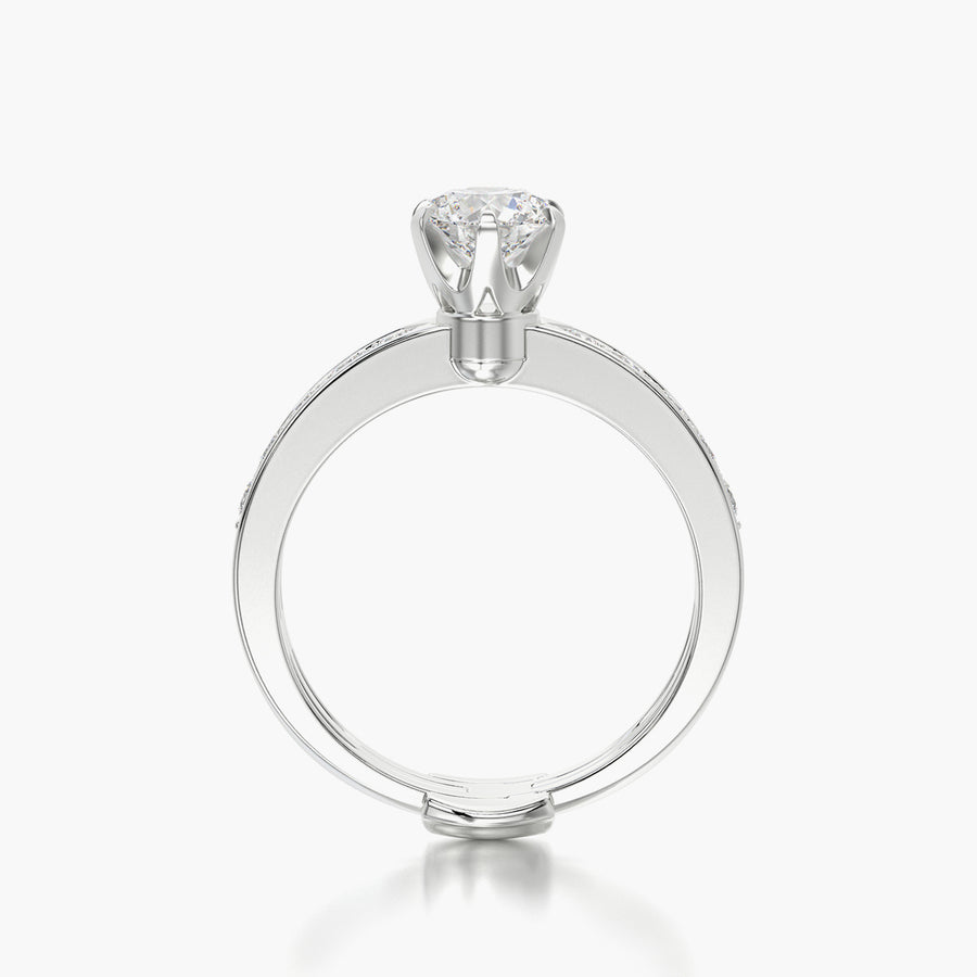 Channel Set TRing & Classic Six 0.7ct