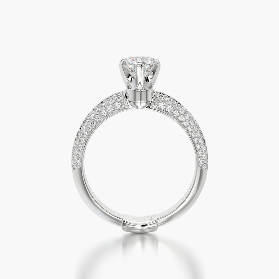 Pave TRing & Classic Six 0.7ct