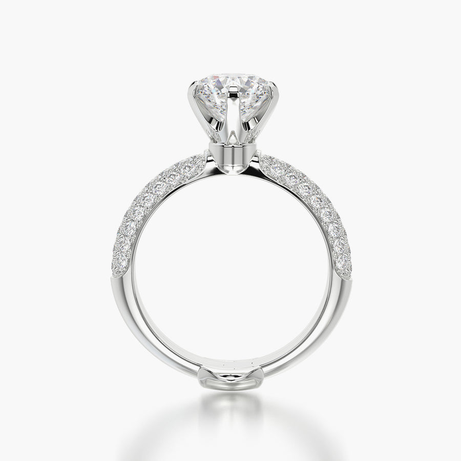 Pave Dome TRing & Classic Six 1.5ct