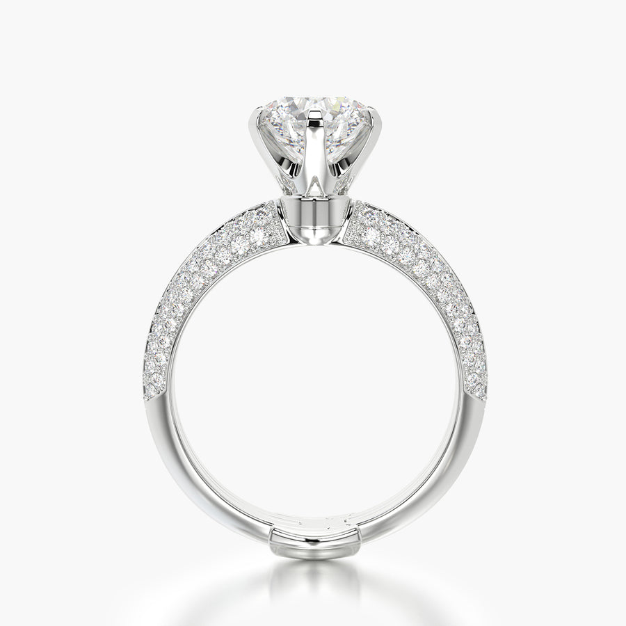 Pave TRing & Classic Six 1.5ct