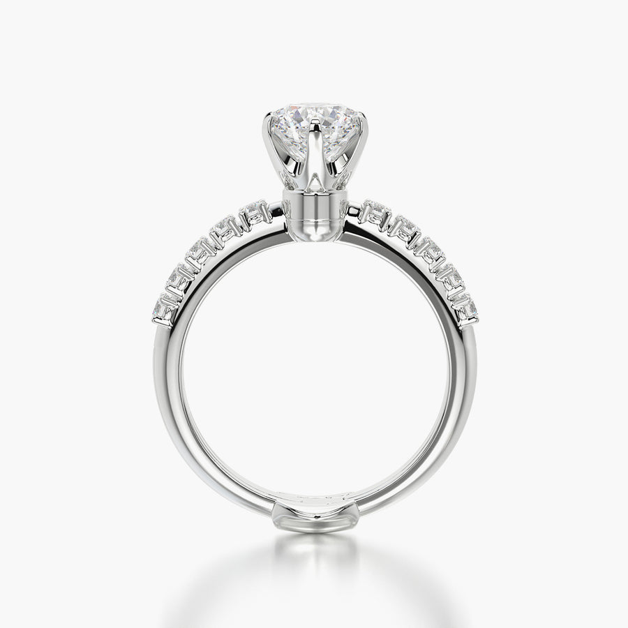 Side Stone TRing & Classic Six 1.5ct
