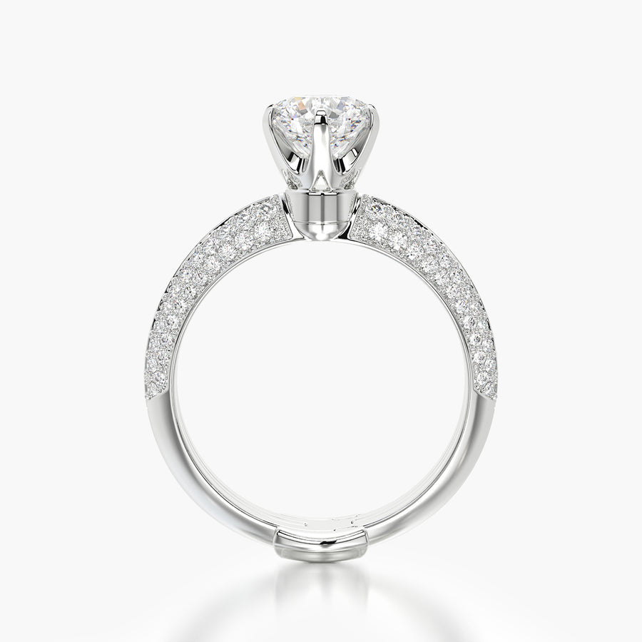 Pave TRing & Classic Six 1.0ct