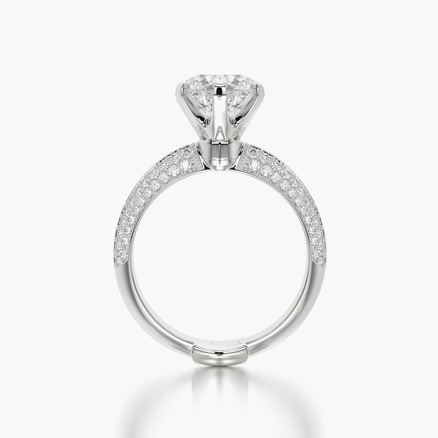 Pave TRing & Classic Six 2.08ct