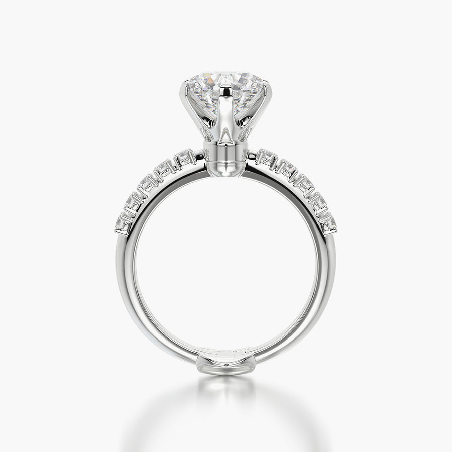 Side Stone TRing & Classic Six 2.08ct