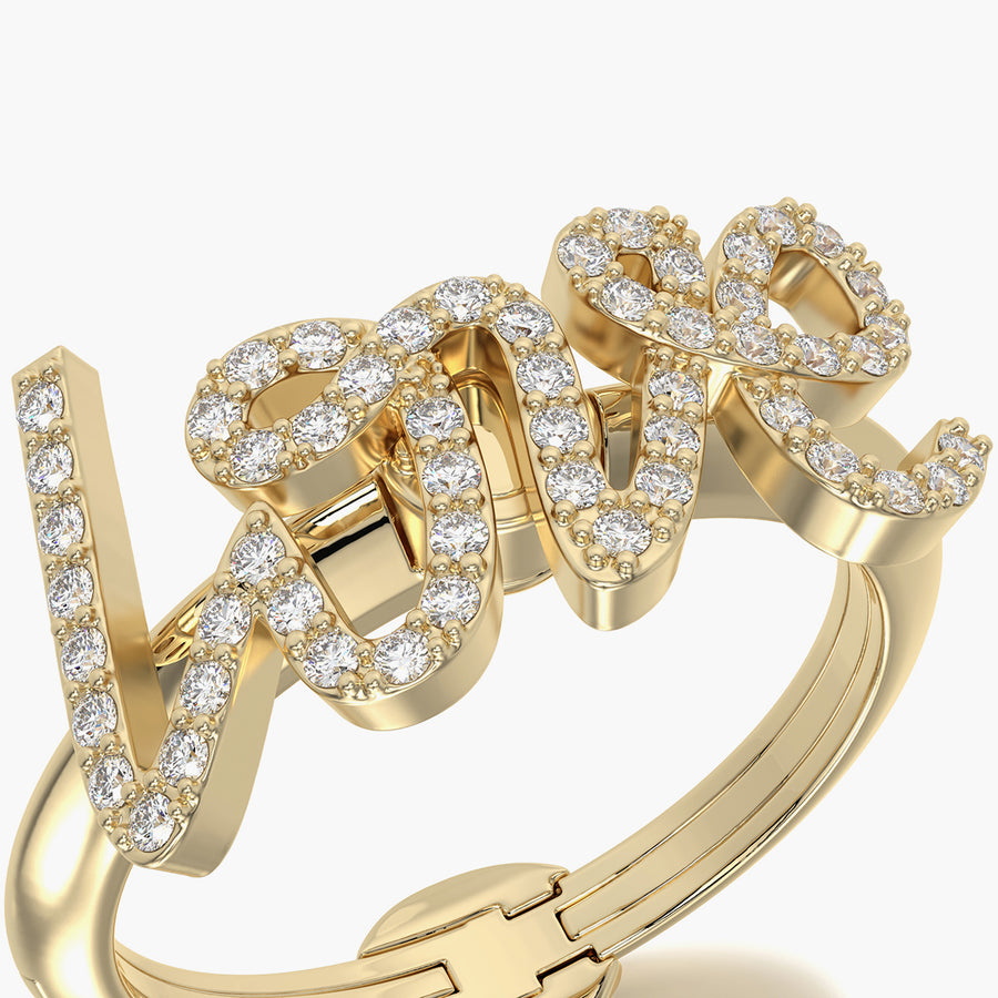 Classic ring & Charm Love