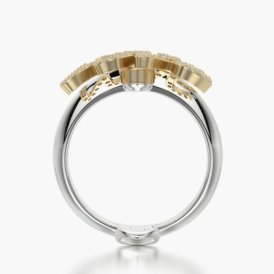 Classic ring & Charm Love
