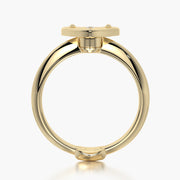 Classic ring & Charm The heart lock