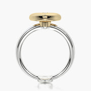 Rounded ring & Charm Heart