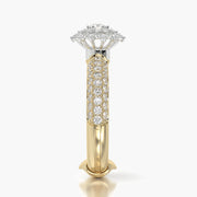 Pave Dome ring & Сharm The diamond sun