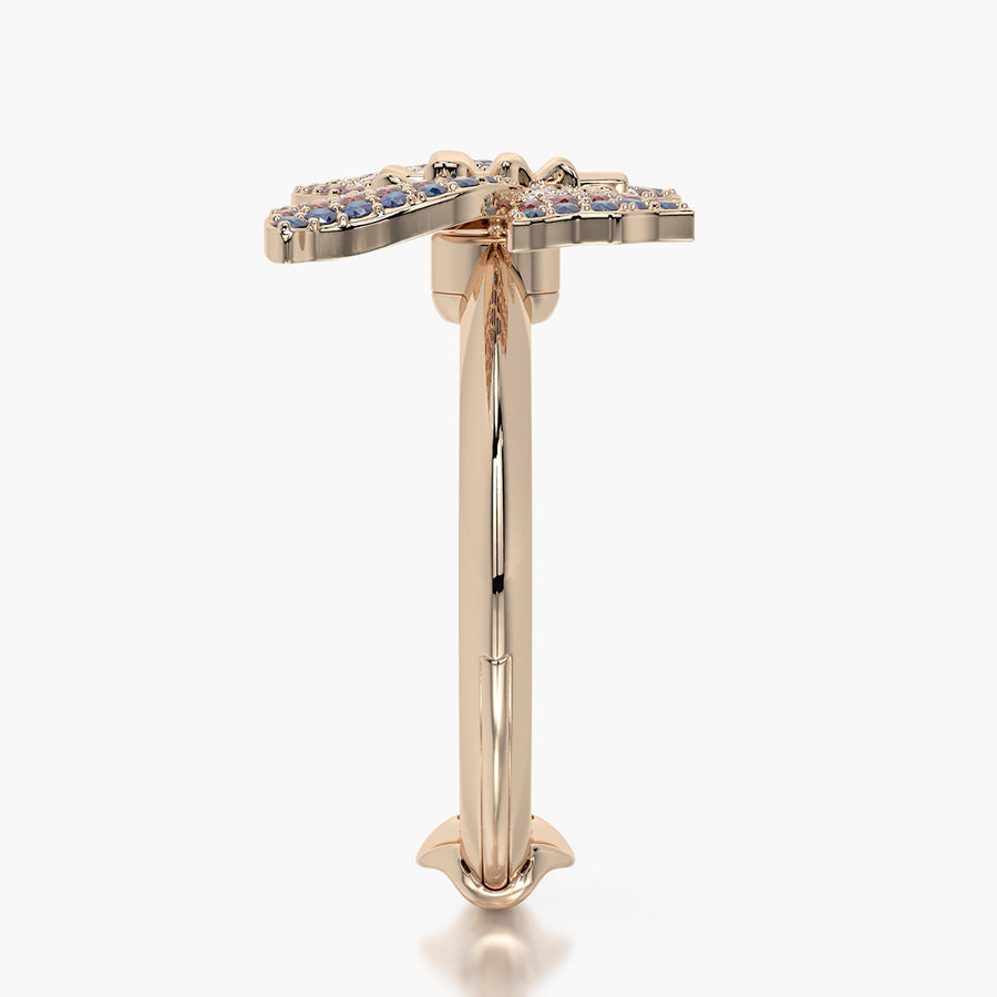Classic ring & Charm Butterfly