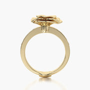 Ring "Yellow Rose" Yellow & Yellow