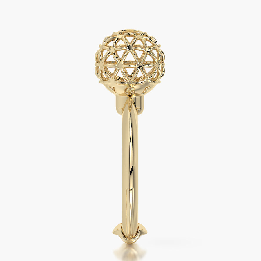 Classic ring & Charm Sun Core