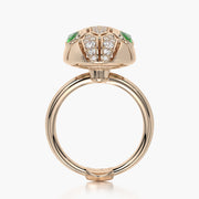 Rounded ring & Charm Snake