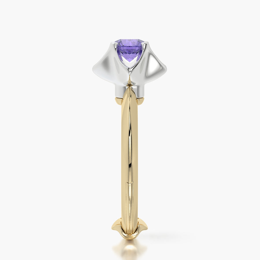 Classic ring & Charm The Tanzanite flower