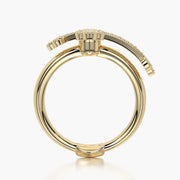 Rounded ring & Charm Cross