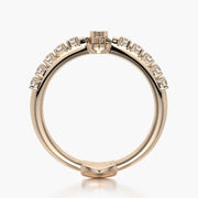 Side stone ring