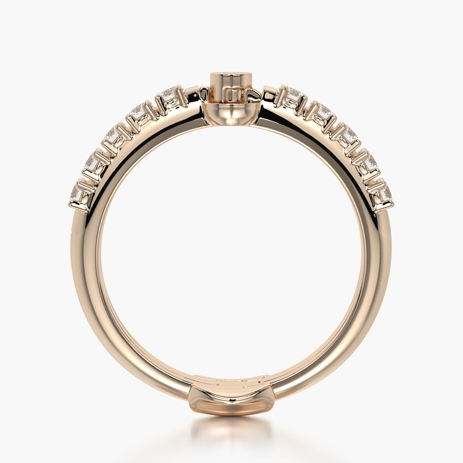Side stone ring