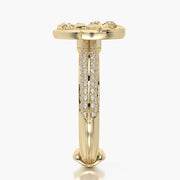 Pave Ring & Charm Aquarius