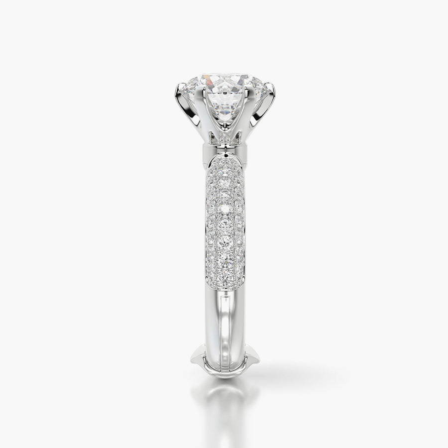 Pave Dome TRing & Classic Six 2.08ct