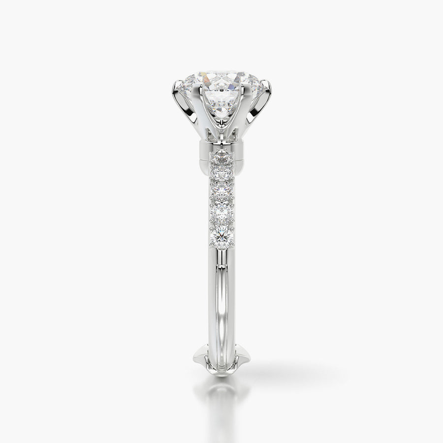 Side Stone TRing & Classic Six 2.08ct
